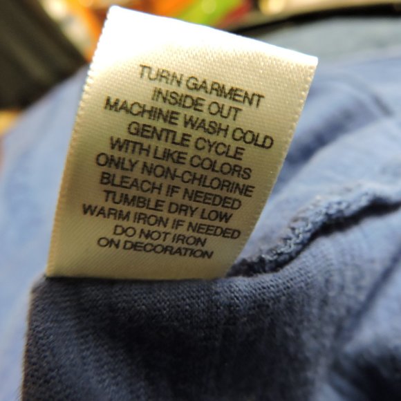 CHRISTOPHER & BANKS woman's embroidered neck Tee plus sz XL blue - Picture 6 of 9